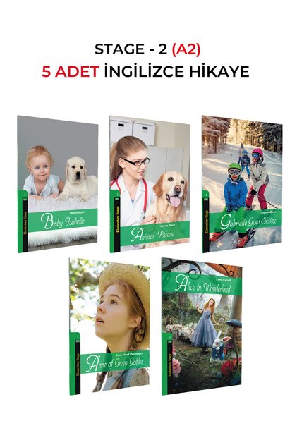 English Story A2 Level (Stage 2) Set of 5,