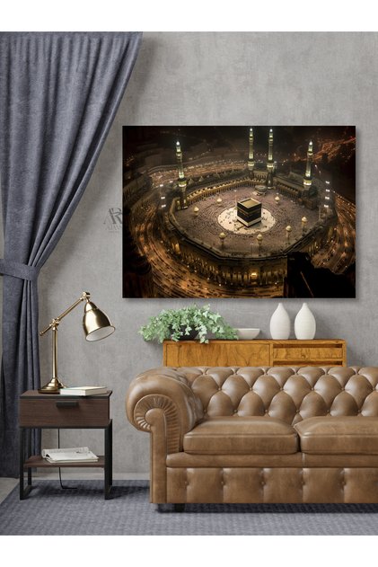 Mecca Night Image Islamic Decorative Canvas Painting