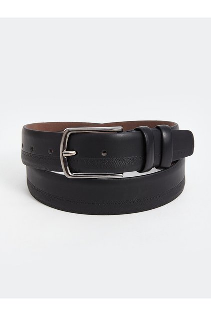 Lcw Accessories New Black Leather Look Men's Belt (S4)