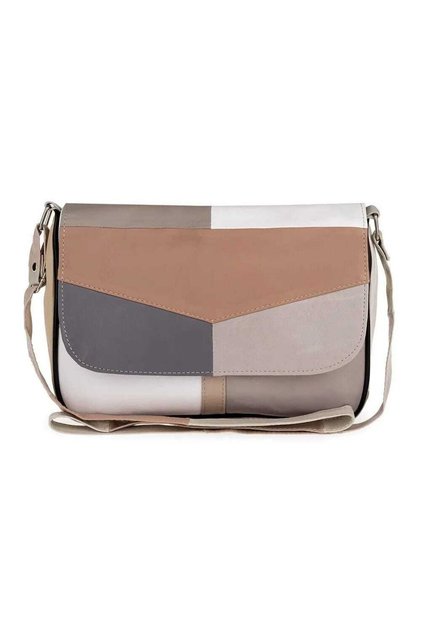 Genuine Leather Mixed Color Women's Shoulder And Messenger Bags