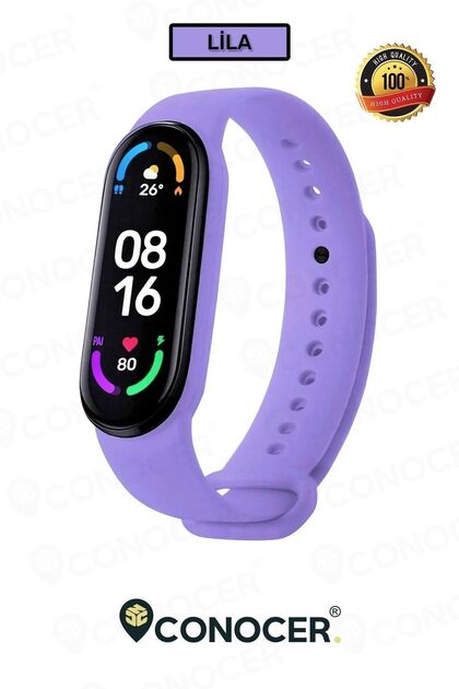 Xiaomi Mi Band 5 Ve 6 Uyumlu [ Yüksek Kalite] Silikon Kordon Kayış