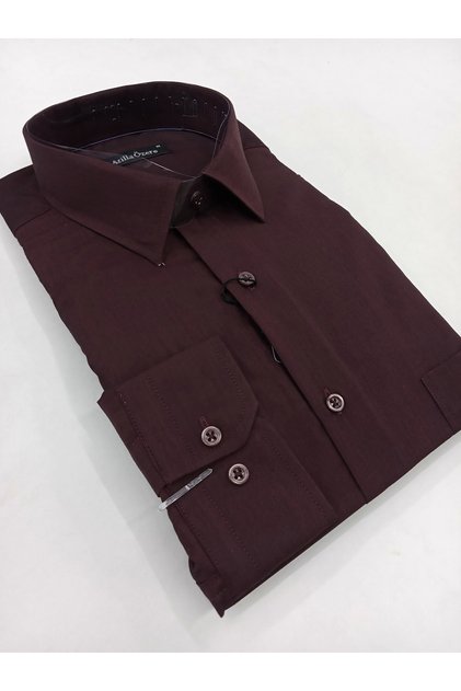 Classic Loose Comfortable Fit Ironable Fabric Single Pocket Long Sleeves