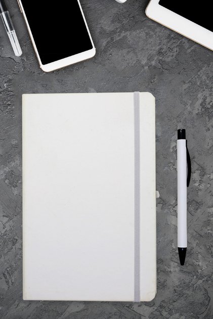 Soft Leather Undated Agenda and Pencil Set