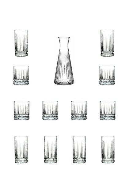Elysia 13 Piece Carafe, Soft Drink & Water Glass Set