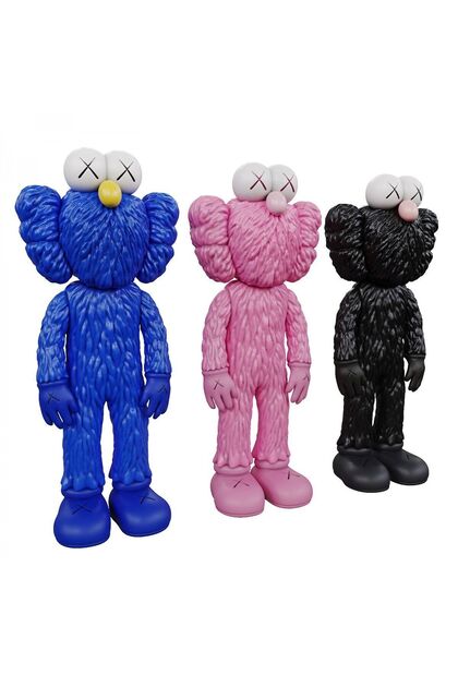 Genel Markalar Kaws Bff Kaws En Iyi Arkadaşlar Mavi Pembe Siyah 3