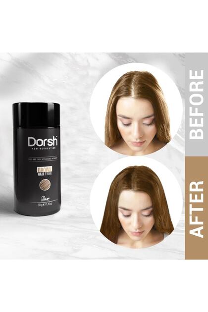 Dorsh Saç Dolgunlaştırıcı Topik Kahverengi - Brown Hair Fiber 50