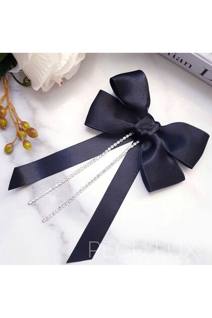 BLACK SATIN DESIGN CHIMNEY BUCKLE ROMANTIC SPECIAL SERIES