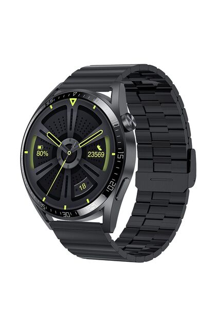 Huawei Watch Gt5 Gt4 Gt3 Gt2 Gt2e - Gt5 Pro Gt3 Pro Gt2 Pro (46MM) Metal Çelik Bambu Model Kordon