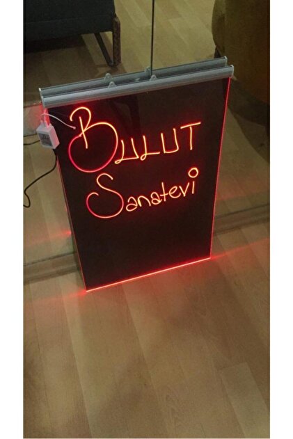 Yaz Sil Neon Yazı Tahtası Kalemli Tabela
