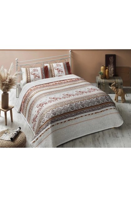 Daria Single 100% Cotton Pique Set - Tan