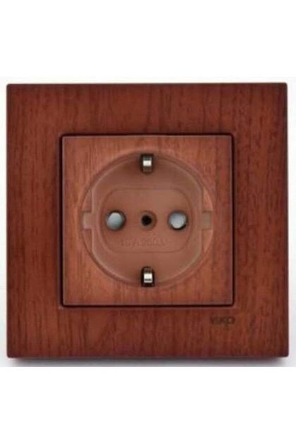 Viko Artline Novella Cherry Grounded Socket with Frame