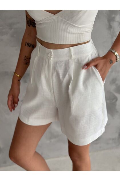 DENİKK KETEN ŞORT BERMUDA CAPRİ - Fiyatı, Yorumları