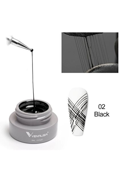 Siyah Spider Gel Örümcek Ağı Nail Art 5 ml