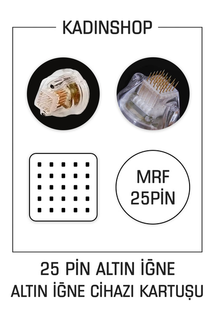 Mrf 25 Pin Altın İğne Cihazı Kartuşu 25'li Yedek Kartuş