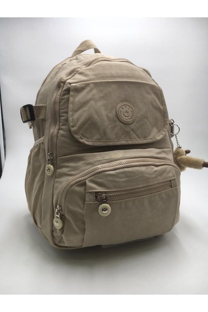 Ultra Lightweight Multi- Pocketed Waterproof Backpack (School, Sports, Travel, Laptop, Notebook) Taupe color