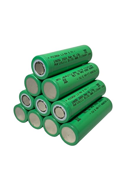 Micron 18650 3.7V (Volt) 2600 MaH(Amper) 5C Lityum Şarj edilebilir