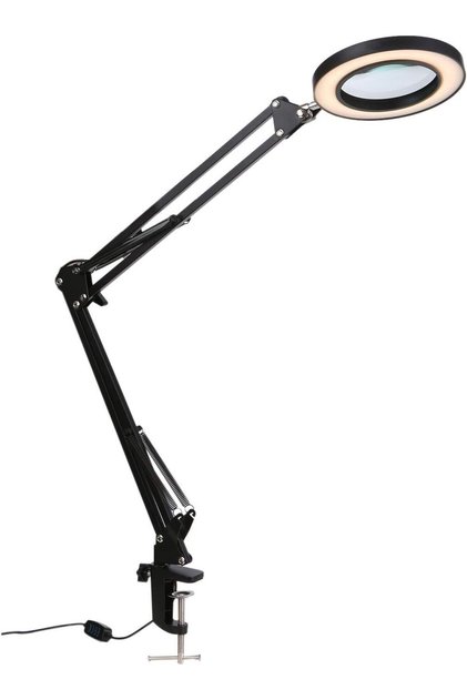 Table top latched magnifying glass acrobat magnifying glass adjustable magnifying glass folding magnifying glass with light 10X