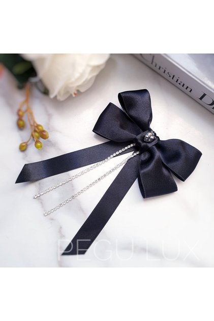 BLACK SATIN DESIGN CHIMNEY BUCKLE ROMANTIC SPECIAL SERIES