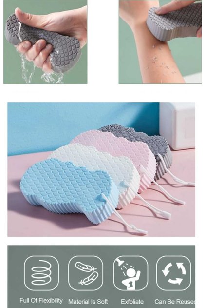 Bath Body Shower Sponge Magic Body Dead Skin Remover Body Massage Exfoliating Brush Sponge