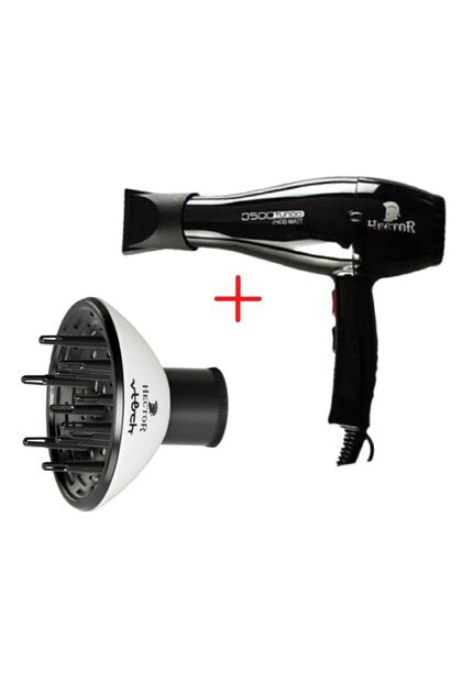 Profesyonel Fön Makinesi 3500 Turbo-siyah + Beyaz