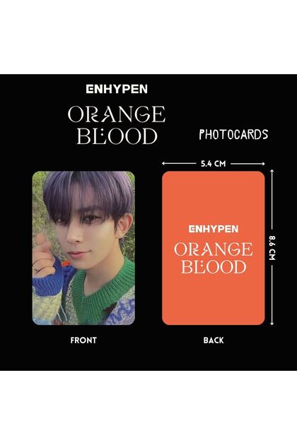 Kpop Dünyasi ENHYPEN HEESEUNG '' Orange Blood '' Photocards Set