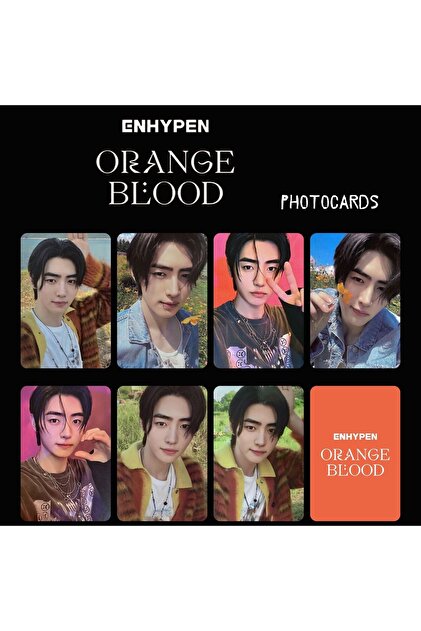 Kpop Dünyasi ENHYPEN SUNGHOON '' Orange Blood '' Photocards Set