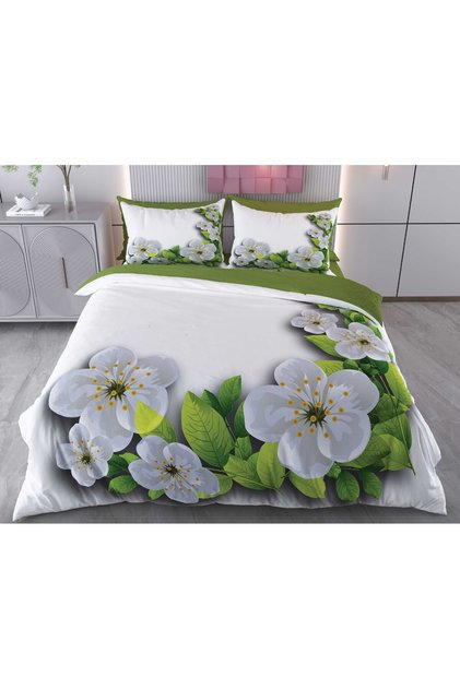 Plum Blossom Digital Printed 3D 3-Dimensional Double Duvet Cover Set Code: Plum Blossom
