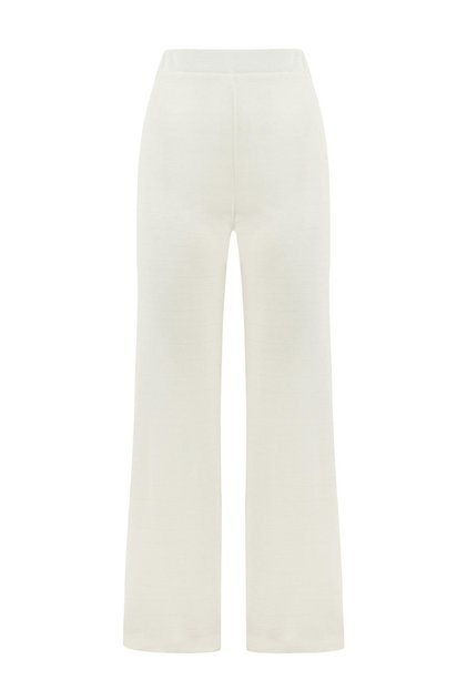 White Glitter Textured Beach Pants