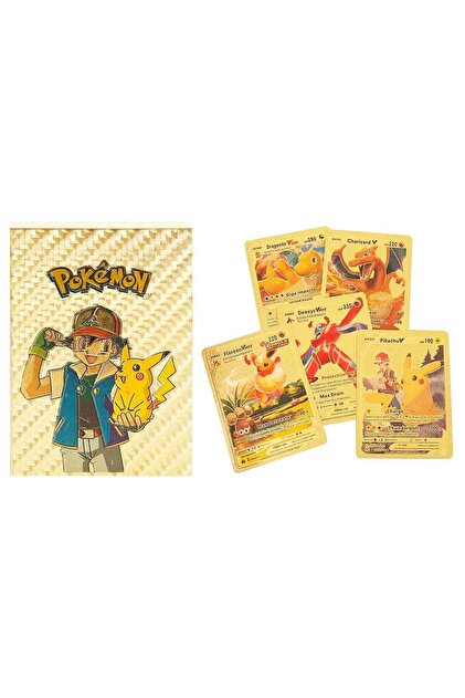 Tower Toys Pokemon Gold Starter Cards - 55 Pack, Gold Leaf, Flexible and  Embossed Collection- Trendyol