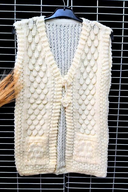 Pink Glitter Knitted Vest