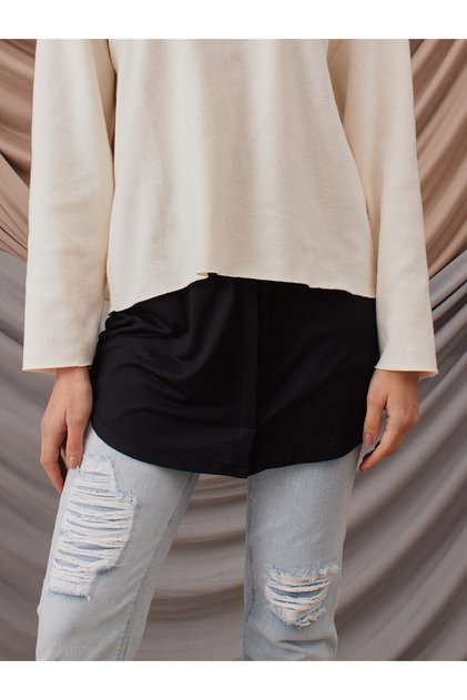 Round Hip Cover | Round Shirt Extender for Women | Modest Layering for Muslim Women