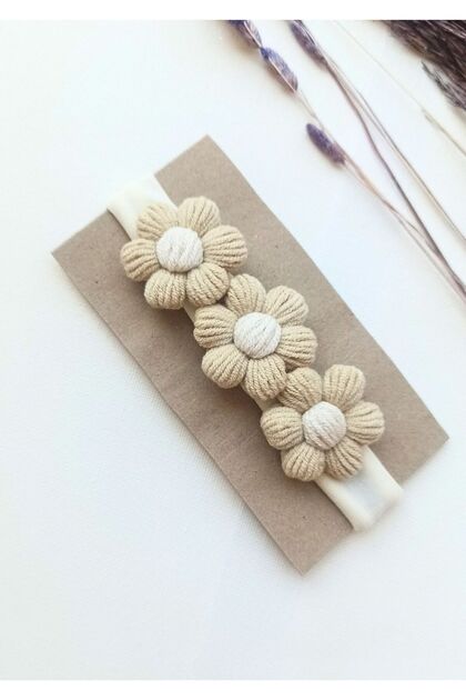 Puff Daisy Handmade Natural Hair Band / Bandana - Hair Band / Bandana