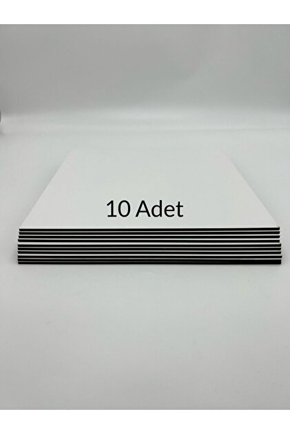 10 Adet 25x25 Cm Mdf Beyaz Pasta Altlığı TINY WONDERS