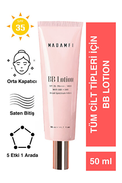 MADAM Fİ BB LOTION KREM SPF35 PA+++ GENİŞ SPEKTRUMLU GÜNEŞ