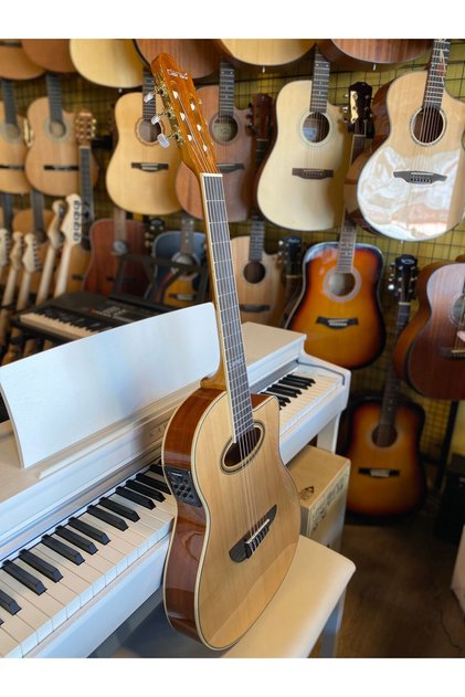 Clariss Ccg-100ctnteq Ince Kasa Elektro Klasik Gitar Sahne Gitarı