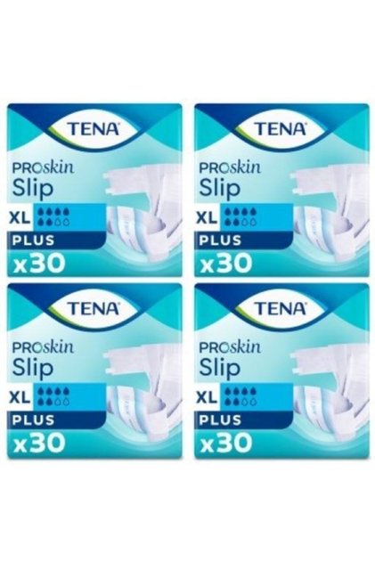 Slip 6 Damla Premium Ekstra Büyük Boy Xlarge Belbantlı Hasta Bezi 30'lu 4 Paket / 120 Adet