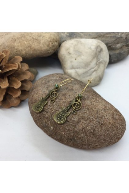 Handmade Guitar Left Switch Earrings