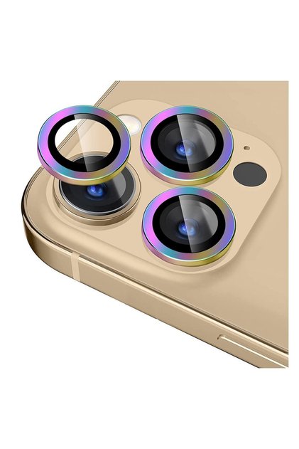 Iphone 14 Pro Max & 14 Pro Uyumlu Alüminyum Alaşım 9h Temperli Kamera Koruyucu Renkli [3'lü Set]