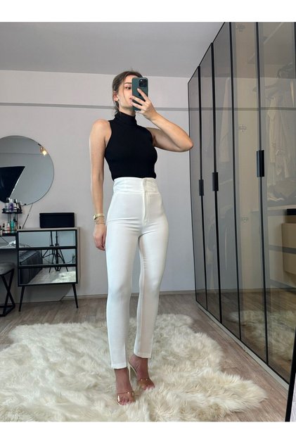 Roosmann Extra High Waist Narrow Leg Recovery Pants