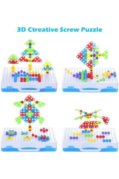 Smartfox 3d Puzzle ve Oyun Tamir Çantası Plus Pilli Matkaplı