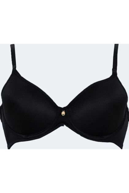 Black Fanetta Soft Micro Large Size Bra