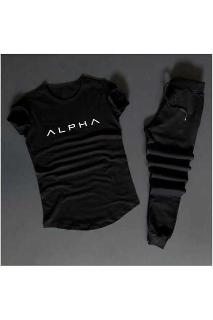 Unisex Printed Tracksuit Set - t-shirt and Jogger Pants Sweatpants Set