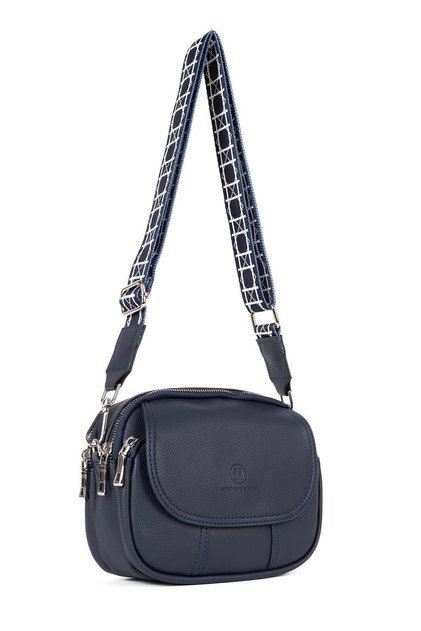 Vona Bags Handbag Women's Cross Strap Shoulder Bag Madame Vera Mv028 Navy Blue