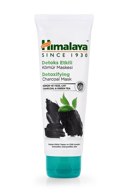 Detoks Etkili Arındırıcı Yüz Maskesi, Aktif Kömür, Yeşil Çay, Parabensiz, Tüm Ciltler, 75 ml