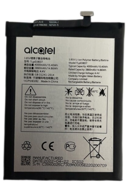 MobileZone Alcatel Tcl 10l Pil Batarya Tcl770h Tlp038d7 - Fiyatı