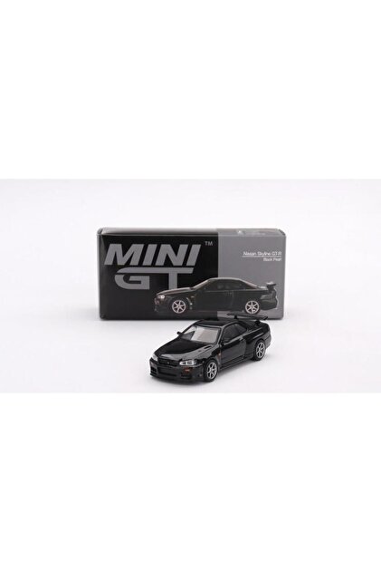mini gt 570 Nissan Skyline GT-R (R34) V-Spec Black Pearl RHD Model