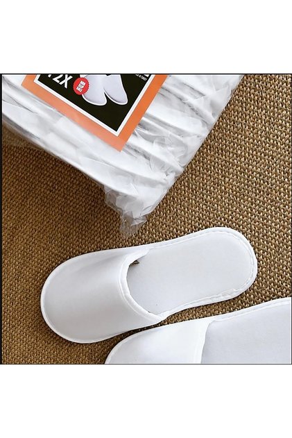 Towel Hotel Slippers (24 Pairs) Non-Slip Sole