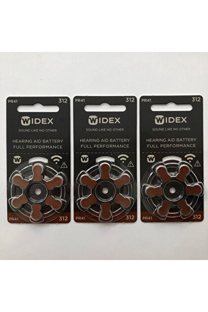 WİDEX Isitme Cihazi Pili - 10 Paket 312 Pil - Kulak Cihazi Pili