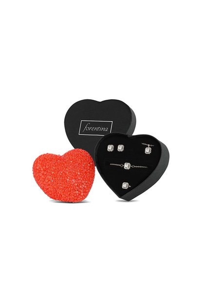 White Solitaire Set Led Heart Lamp - Ps 168600 En
