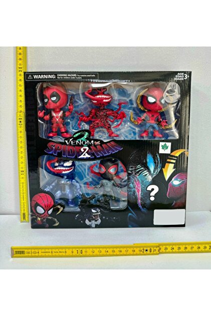 Retoys Spiderman 2 Venom 5+1 Süprizli 10CM Figür Karakter Seti